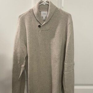 OLD NAVY, BUTTON NECK, COLLARED, SWEATER, LARGE **TALL**, BEIGE